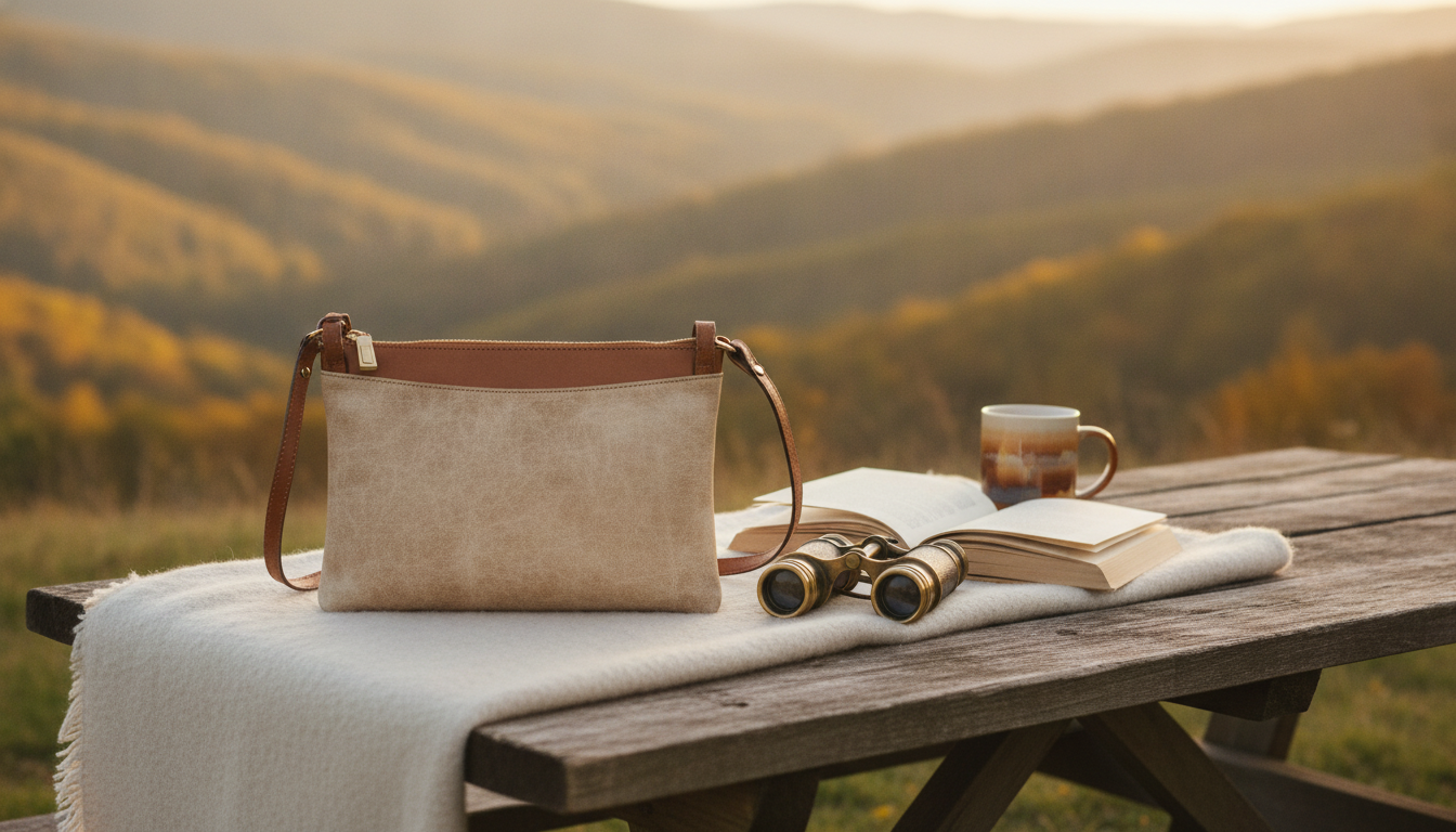 Beige Zip-Top Leather Bag by Alviero Martini Prima Classe