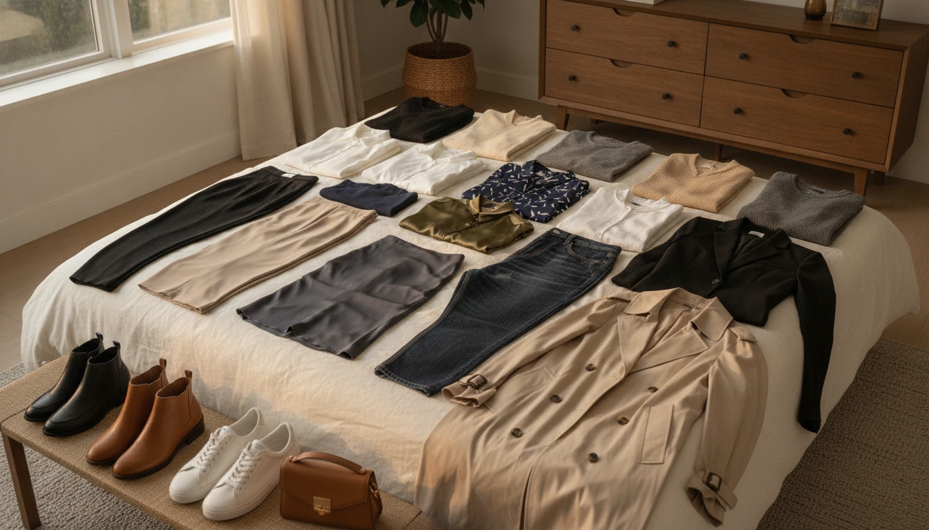 Polished Capsule Wardrobe: A Simple 15-Piece Starter