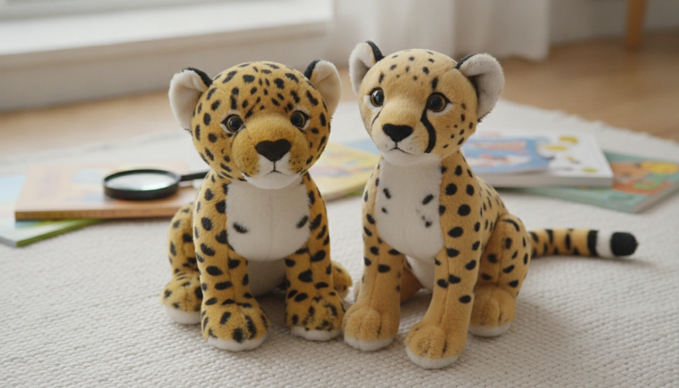 Leopard vs Cheetah Plush: Spot & Face Differences