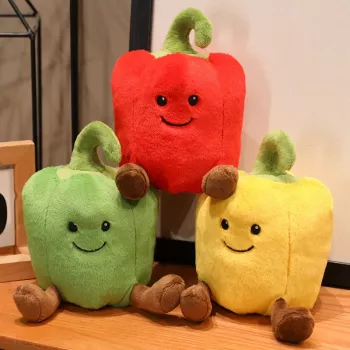 Cute Cartoon Pepper Plush: Fun Decor & Giftable Comfort